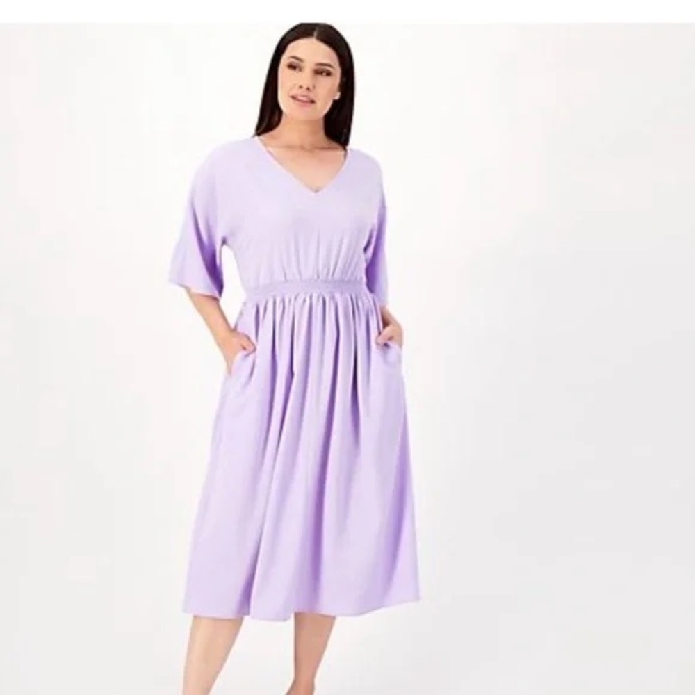 GIRL WITH CURVES Textured Woven Caftan Dress A598769